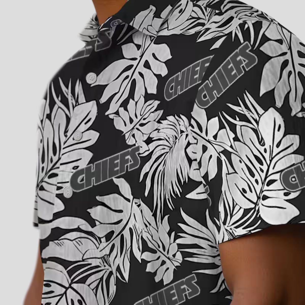 Kansas City Chiefs Monstera Leaf Hawaiian Shirt, Summer Beach & Game Day Outfit