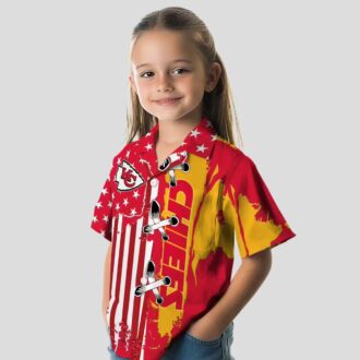 Limited Edition Kansas City Chiefs Hawaiian Shirt - Stitched Flag Red Button Up