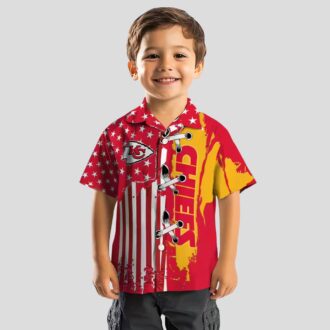 Limited Edition Kansas City Chiefs Hawaiian Shirt - Stitched Flag Red Button Up