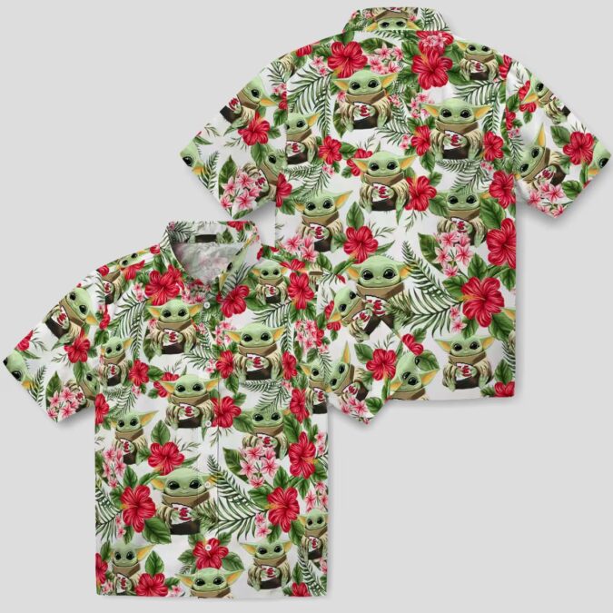 Limited Edition Kansas City Chiefs Yoda Hawaiian Shirt, NFL Summer Fan Gifts