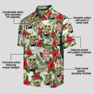 Limited Edition Kansas City Chiefs Yoda Hawaiian Shirt, NFL Summer Fan Gifts