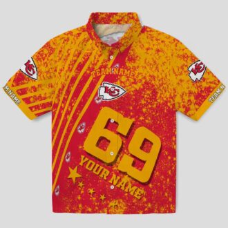 Personalized Kansas City Chiefs Hawaiian Shirt – Stars & Stripes Red Tropical Beachwear