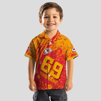 Personalized Kansas City Chiefs Hawaiian Shirt – Stars & Stripes Red Tropical Beachwear
