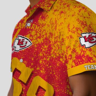 Personalized Kansas City Chiefs Hawaiian Shirt – Stars & Stripes Red Tropical Beachwear