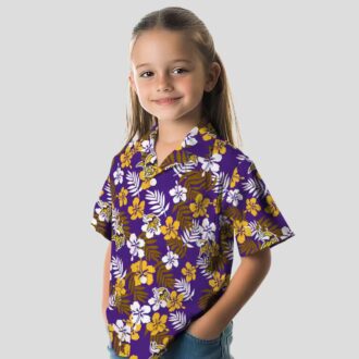 Best Minnesota Vikings Purple Hawaiian Shirt, NFL Tropical Floral Shirt for Summer