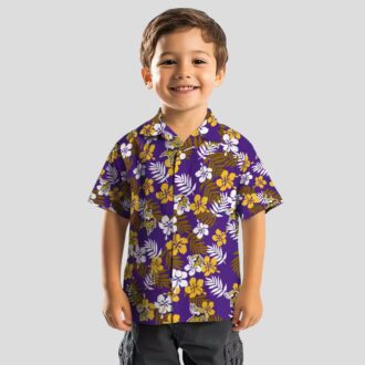 Best Minnesota Vikings Purple Hawaiian Shirt, NFL Tropical Floral Shirt for Summer