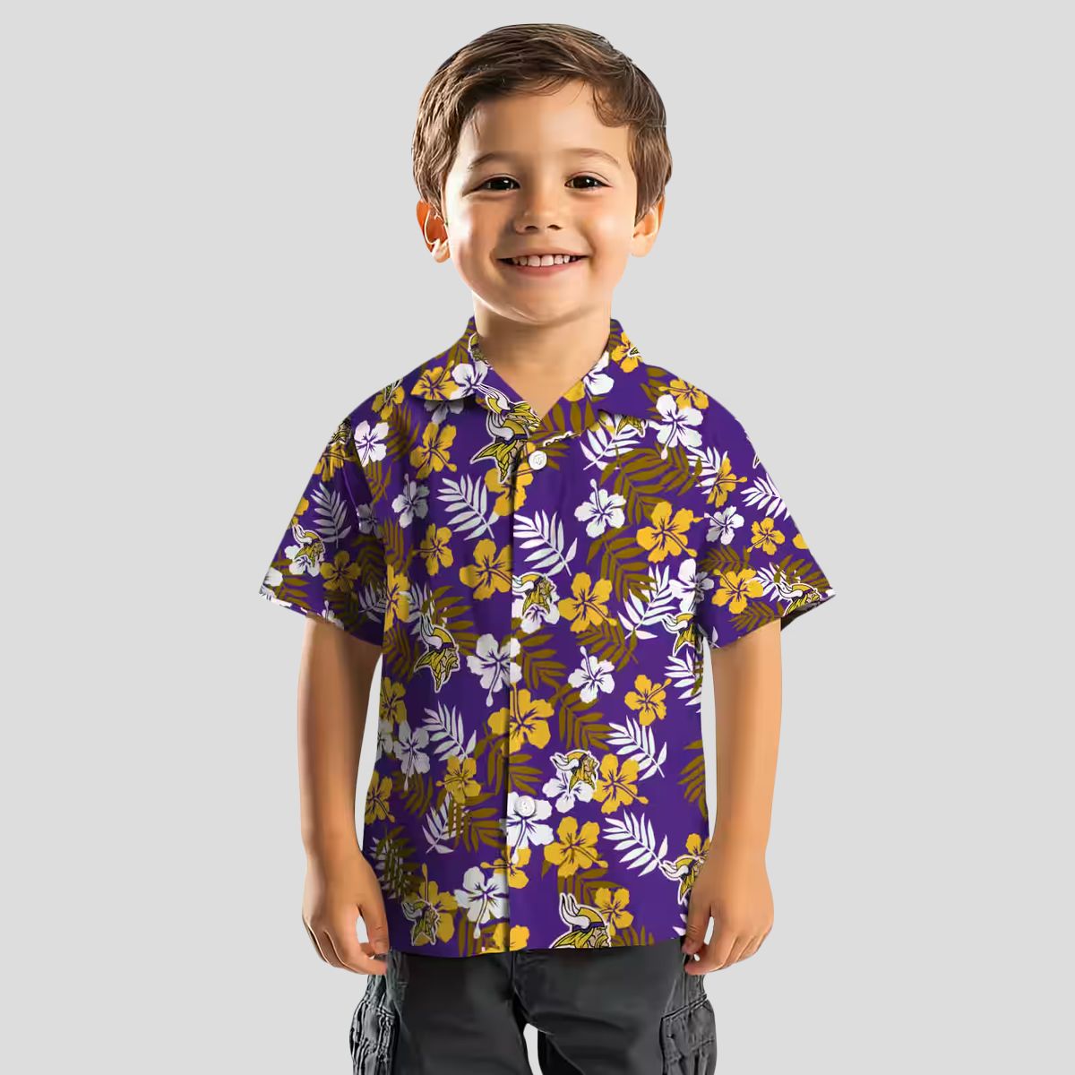 Best Minnesota Vikings Purple Hawaiian Shirt, NFL Tropical Floral Shirt for Summer