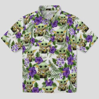 Limited Edition Minnesota Vikings Yoda Green Hawaiian Shirt, Best NFL Fan Gift