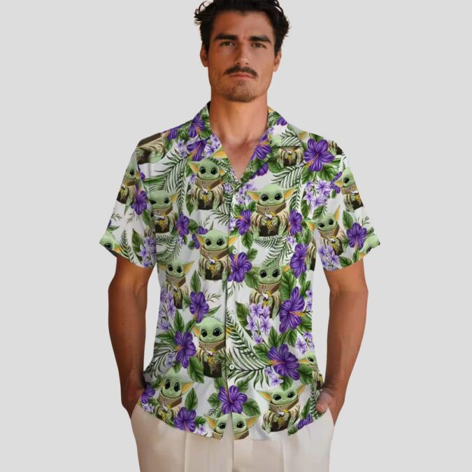 Limited Edition Minnesota Vikings Yoda Green Hawaiian Shirt, Best NFL Fan Gift