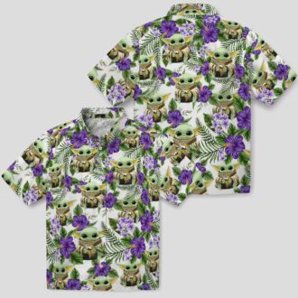 Limited Edition Minnesota Vikings Yoda Green Hawaiian Shirt, Best NFL Fan Gift