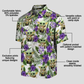 Limited Edition Minnesota Vikings Yoda Green Hawaiian Shirt, Best NFL Fan Gift