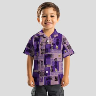 Minnesota Vikings Aloha Button Up Shirt, Purple Tribal Print NFL Hawaiian Shirt