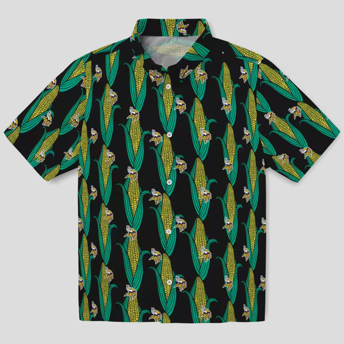 Minnesota Vikings Corn Print Hawaiian Shirt, Best Summer Gift for NFL Fans