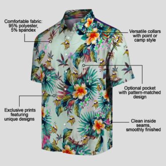 Minnesota Vikings Green Hawaiian Shirt, Best Gift for Football Tailgate Party