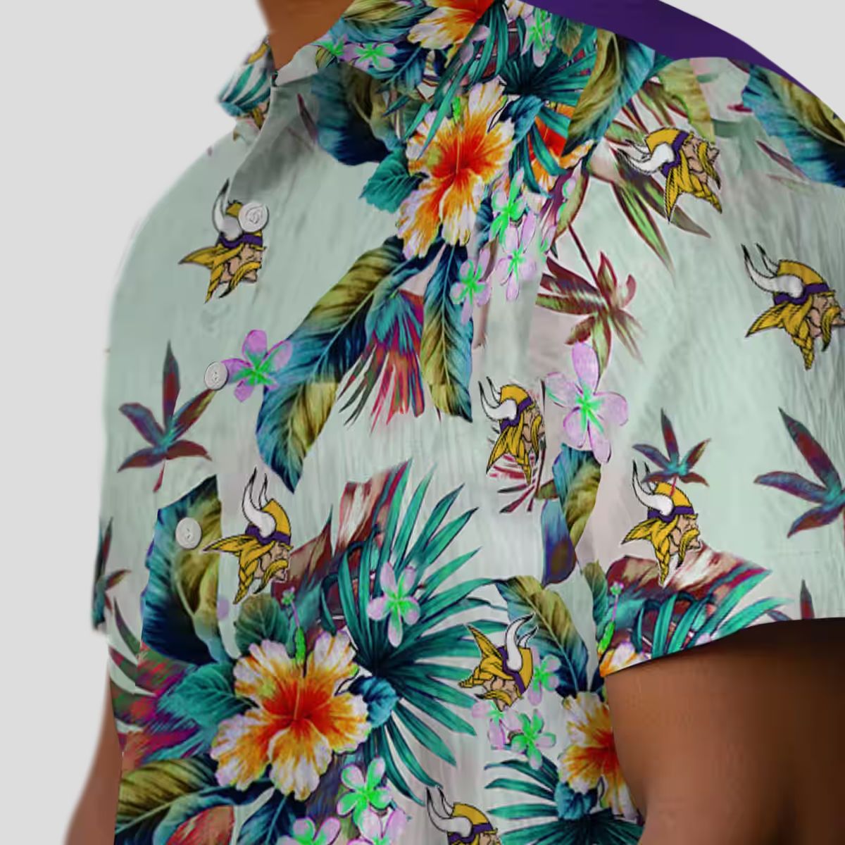Minnesota Vikings Green Hawaiian Shirt, Best Gift for Football Tailgate Party