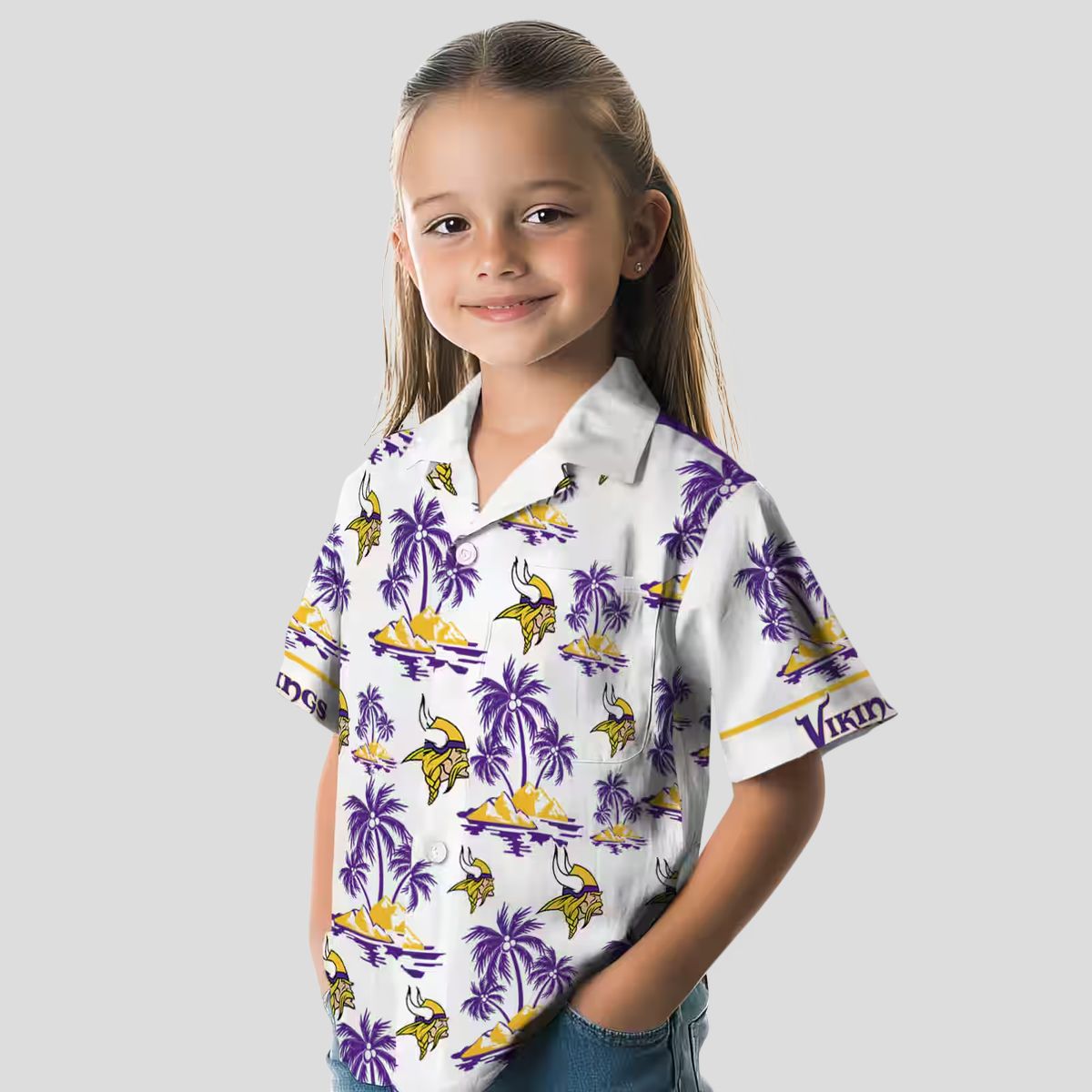 Minnesota Vikings Palm Island Hawaiian Shirt, Summer Beach Aloha Outfit