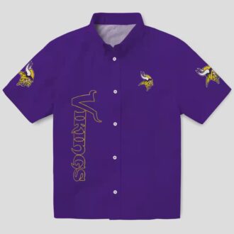 Minnesota Vikings Purple Minion Hawaiian Shirt, Best Gift for Football Fans