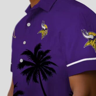 Minnesota Vikings Sunset Purple Black Hawaiian Shirt, Best NFL Tailgate Party Outfit