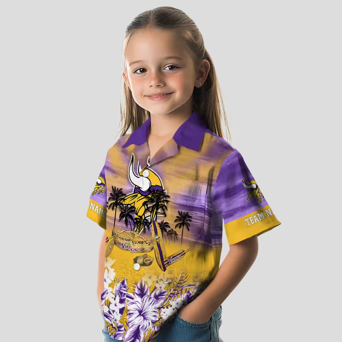 NFL Minnesota Vikings Hawaiian Shirt, Custom Purple Canoe Tropical Vacation Outfit