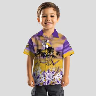 NFL Minnesota Vikings Hawaiian Shirt, Custom Purple Canoe Tropical Vacation Outfit