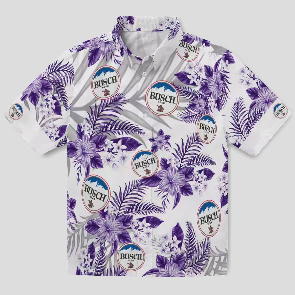 Purple Minnesota Vikings Hawaiian Shirt, Palm Leaves Hibiscus NFL Summer Outfit