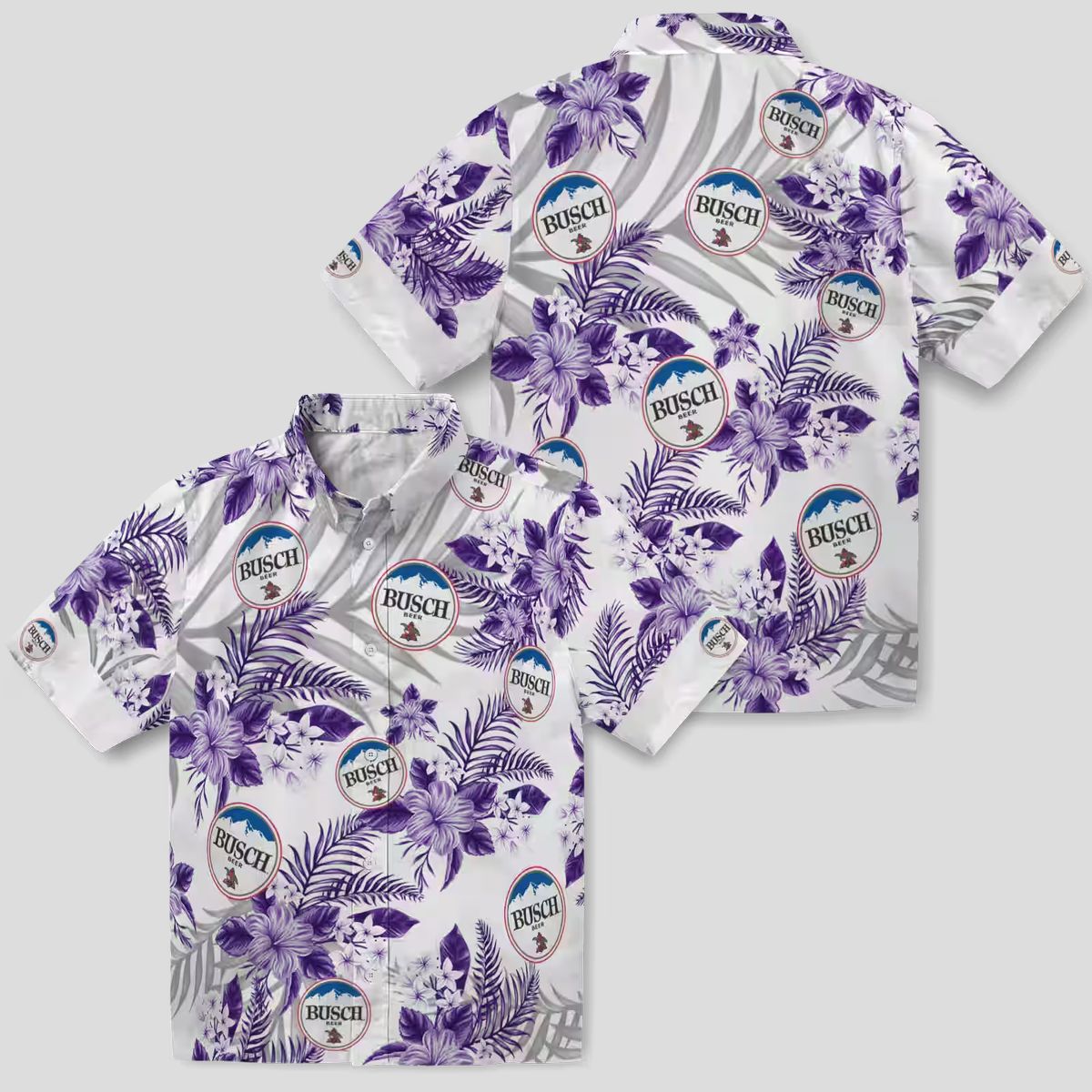 Purple Minnesota Vikings Hawaiian Shirt, Palm Leaves Hibiscus NFL Summer Outfit
