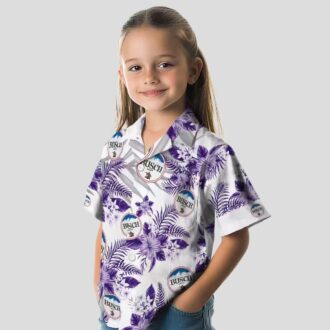 Purple Minnesota Vikings Hawaiian Shirt, Palm Leaves Hibiscus NFL Summer Outfit