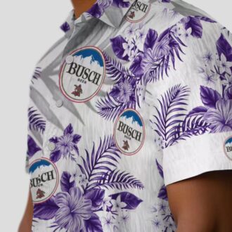 Purple Minnesota Vikings Hawaiian Shirt, Palm Leaves Hibiscus NFL Summer Outfit