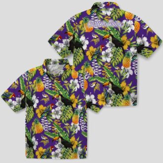 Tropical Toucan Minnesota Vikings Summer Trip Shirt, NFL Hawaiian Tailgate Outfit