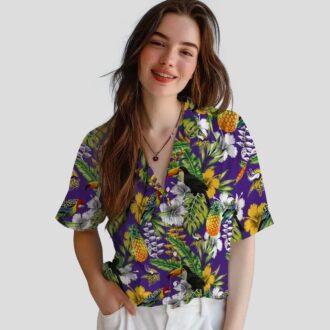 Tropical Toucan Minnesota Vikings Summer Trip Shirt, NFL Hawaiian Tailgate Outfit