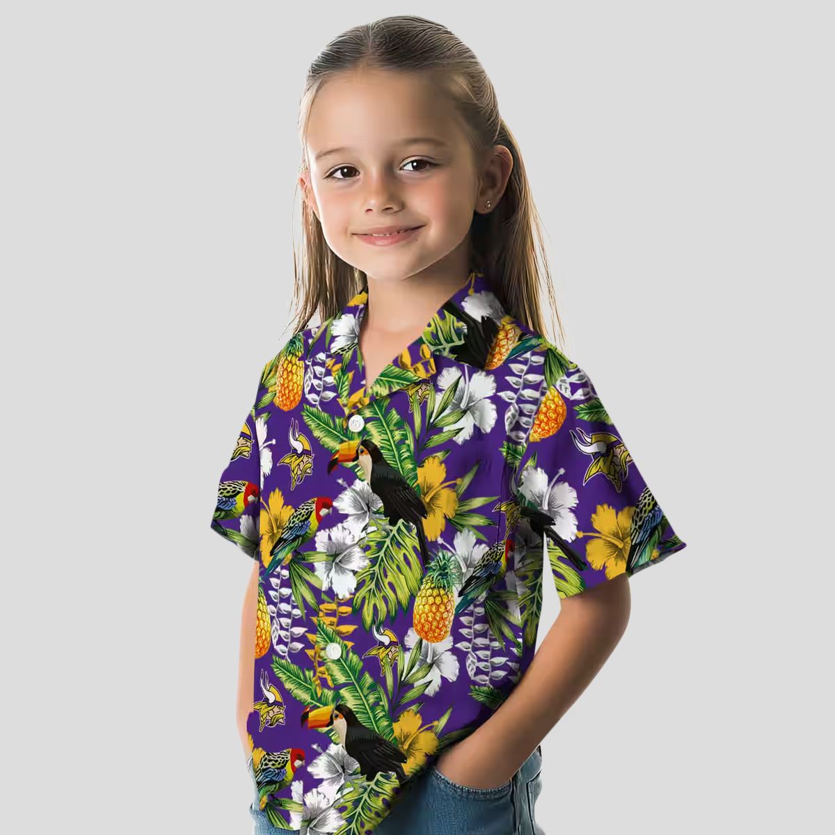 Tropical Toucan Minnesota Vikings Summer Trip Shirt, NFL Hawaiian Tailgate Outfit