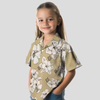 NFL New Orleans Saints Beach Hawaiian Shirt, Hibiscus Blooms Summer Outfit