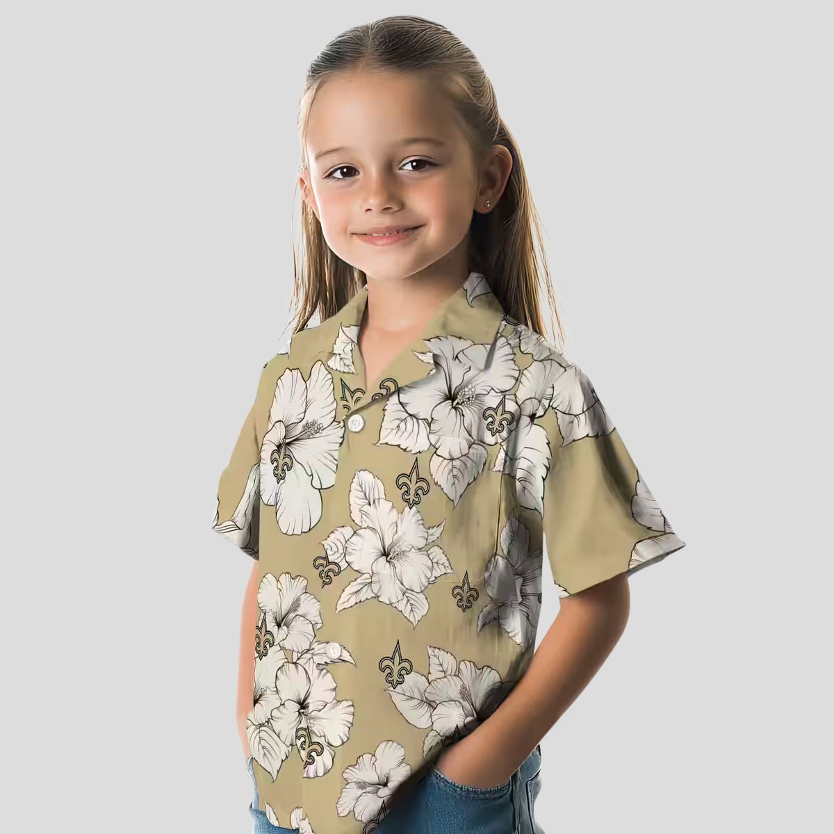 NFL New Orleans Saints Beach Hawaiian Shirt, Hibiscus Blooms Summer Outfit