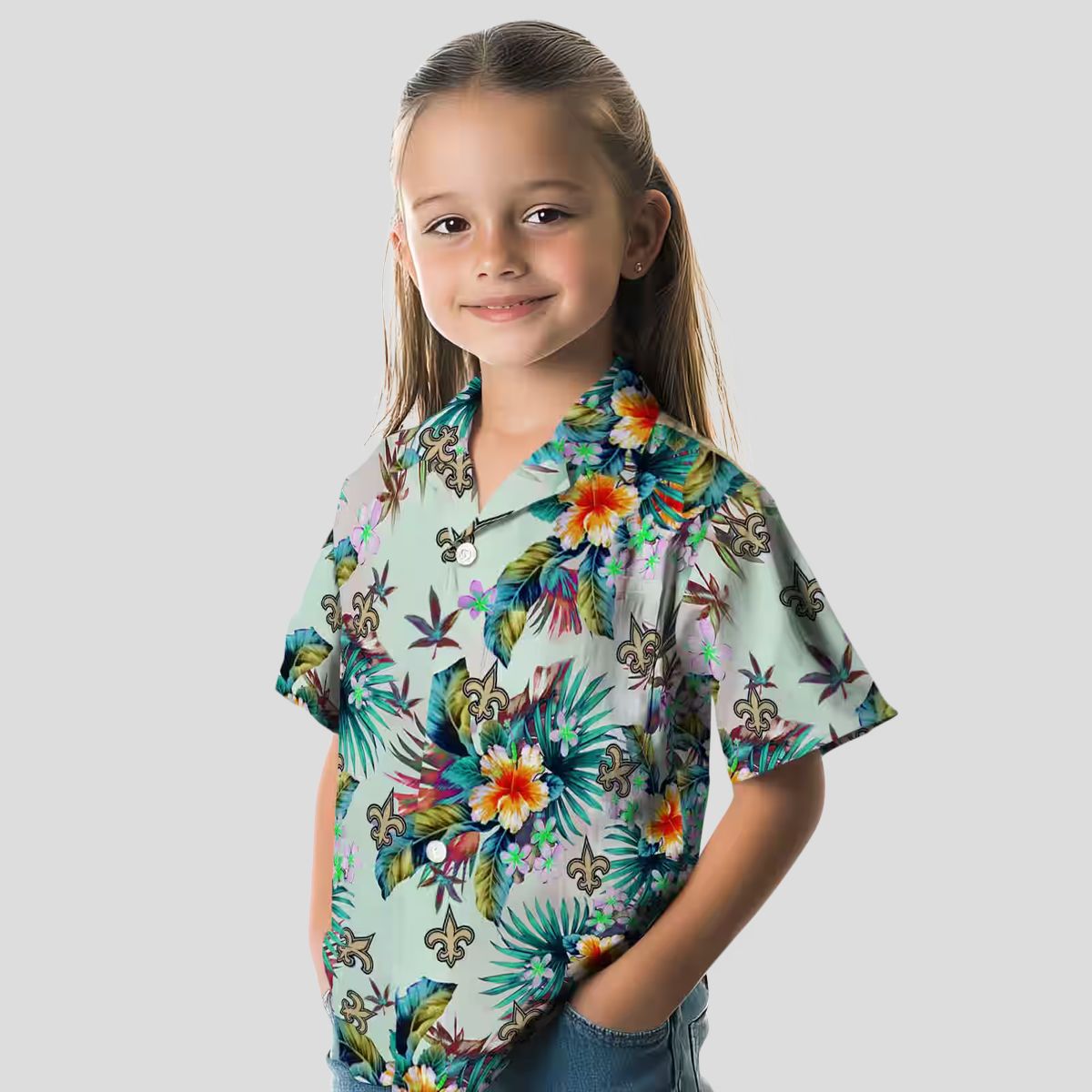 NFL New Orleans Saints Tropical Foliage Hawaiian Shirt for Men and Women