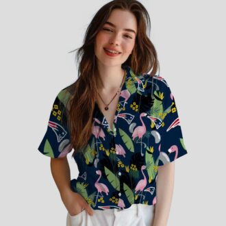 Best New England Patriots Flamingo Hawaiian Shirt, Men's Beach & Game Day Outfit