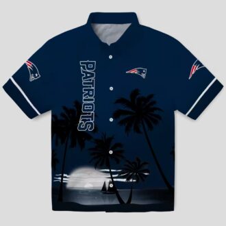 Best New England Patriots Summer Hawaiian Shirt, Sunset Beach NFL Apparel