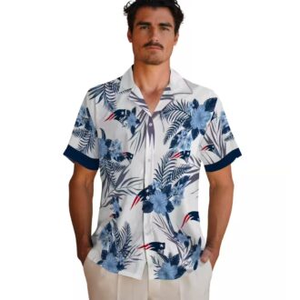Limited Edition Patriots Hibiscus Hawaiian Shirt - NFL Summer Style