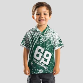Custom New York Jets Star Stripes Green Hawaiian Shirt, NFL Summer Fan Gifts