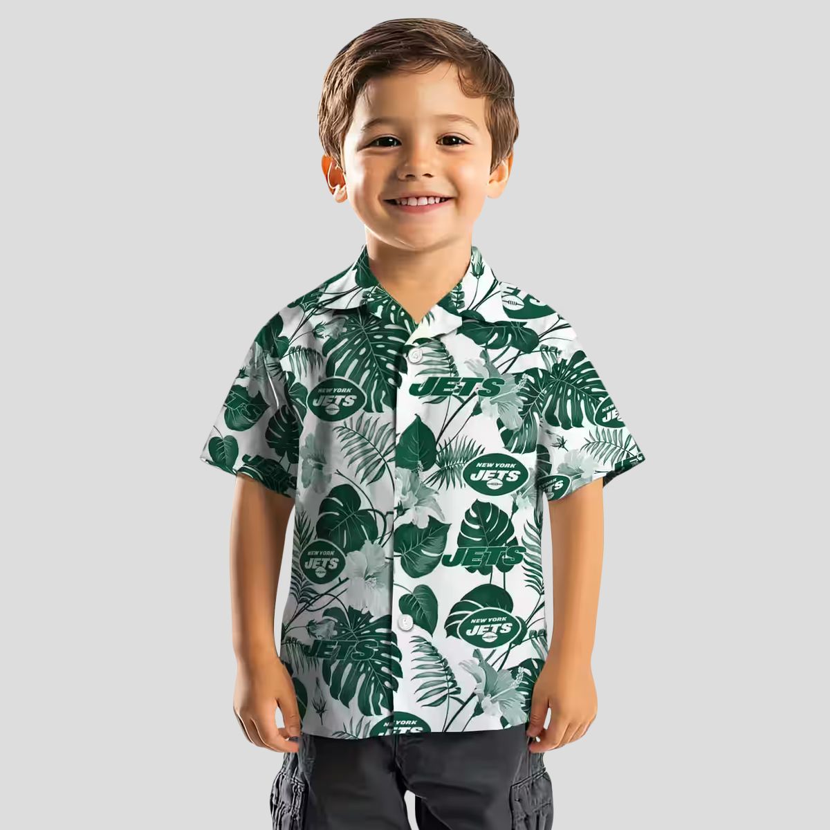 Floral Plants New York Jets Green Hawaiian Shirt, Summer NFL Tailgate Outfit