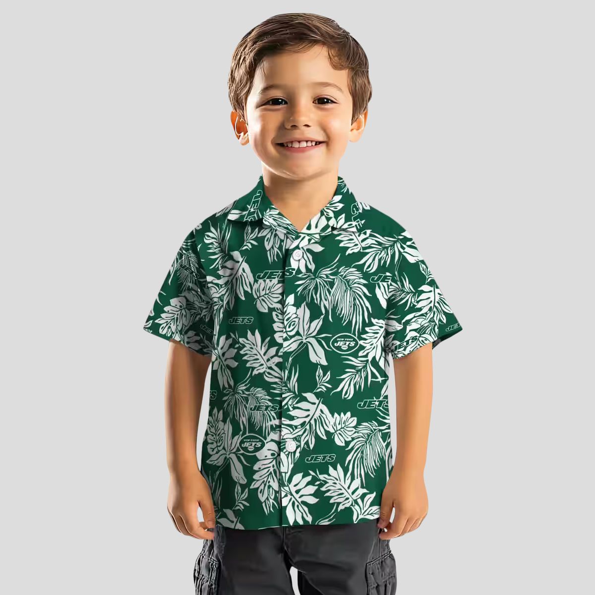 Limited Edition New York Jets Hawaiian Shirt, Tropical Palm Leaf NFL Apparel