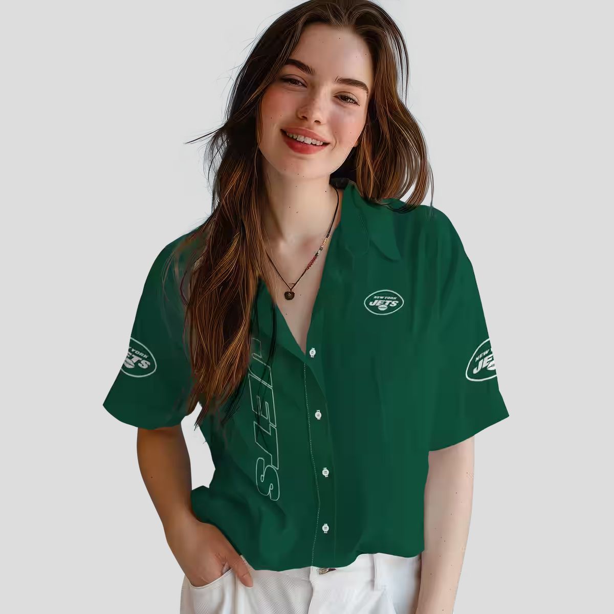 Limited Edition New York Jets Minion Hawaiian Shirt, Green Beach Vacation Shirt