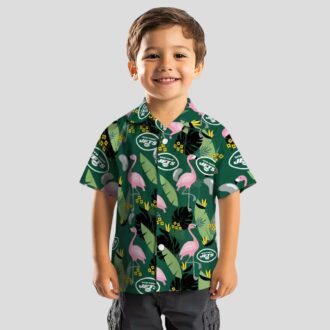 New York Jets Flamingo Hawaiian Shirt, Summer Vacation NFL Apparel for Fans