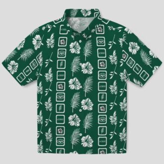 New York Jets Football Hawaiian Shirt, Floral Green Aloha NFL Fan Shirt