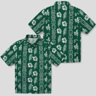 New York Jets Football Hawaiian Shirt, Floral Green Aloha NFL Fan Shirt