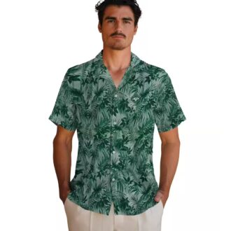 New York Jets Tropical Hawaiian Shirt, Green Palm & Leaf NFL Apparel