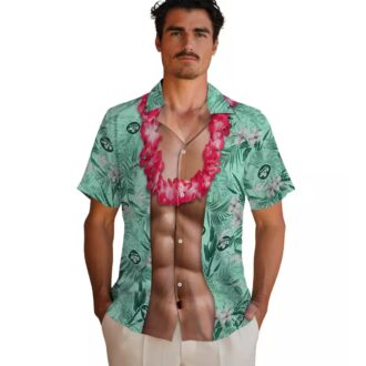 NFL New York Jets Hawaiian Shirt, Chest Illusion Green Summer Beach Shirt for Fans