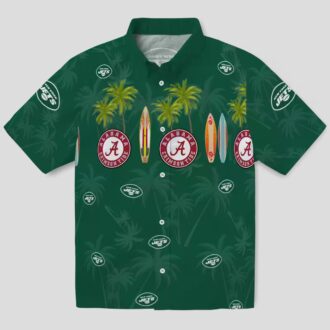 NFL New York Jets Surfboard Shirt - Summer Beach Hawaiian Style