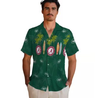 NFL New York Jets Surfboard Shirt - Summer Beach Hawaiian Style