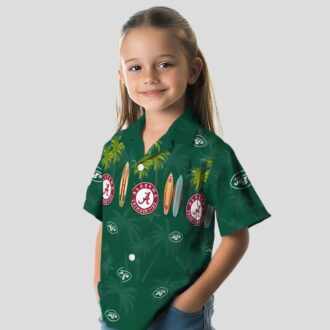 NFL New York Jets Surfboard Shirt - Summer Beach Hawaiian Style