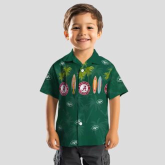 NFL New York Jets Surfboard Shirt - Summer Beach Hawaiian Style